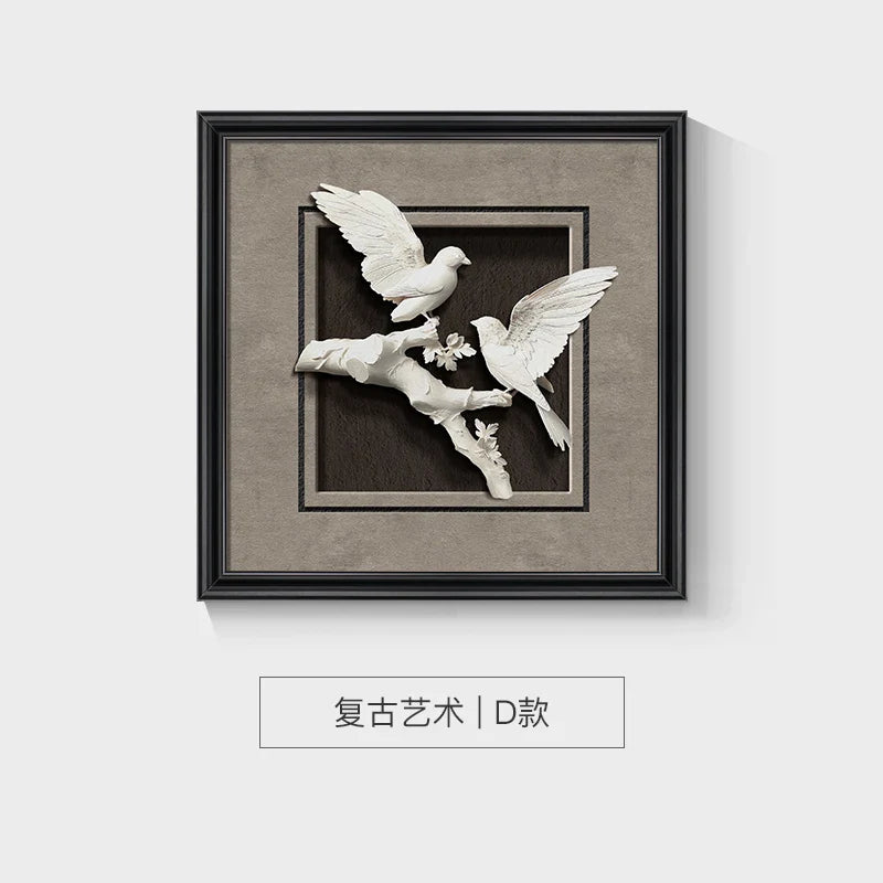 Afralia™ Animal Wall Decor Frame Set Art Painting Poster Room Aesthetic Decoration