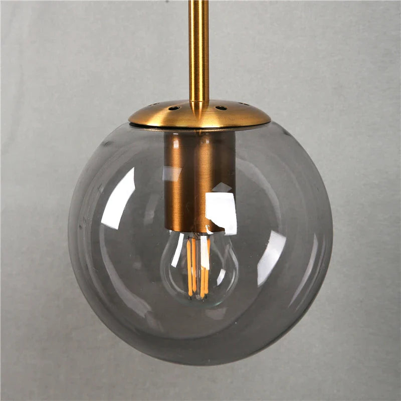 Afralia™ Glass Ball Wall Lamp: Modern Nordic LED Lighting for Bedroom, Staircase, Outdoor