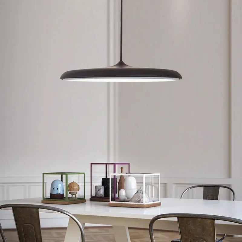 Afralia™ UFO Led Pendant Light: Modern Round Hanging Lamp for Kitchen, Dining, Living Room