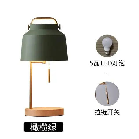 Afralia™ Nordic Macaron Table Lamp Modern Bedroom Bedside Light LED E27