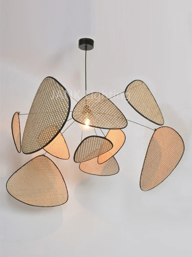 Afralia™ Rattan Chandelier - French Design Market, Indoor Lighting for Dining Living Room