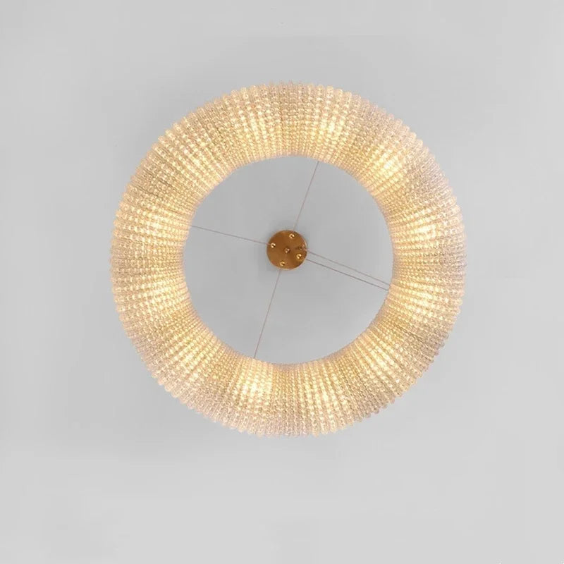 Afralia™ LED Crystal Chandelier: Luxury Lighting Fixture for Living Room, Dining Room, Bedroom, Hotel Lobby