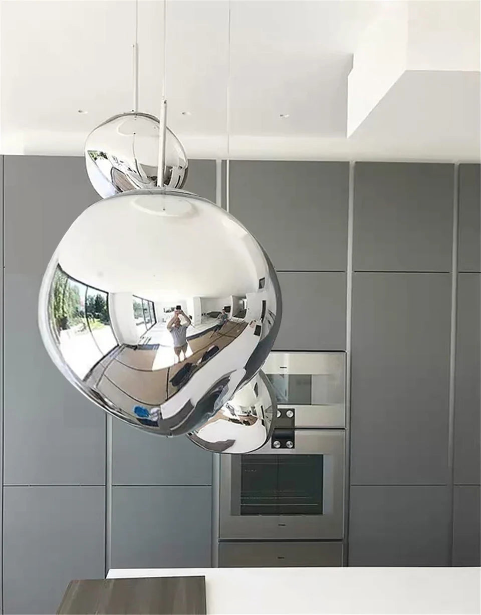 Afralia™ Nordic Lava LED Pendant Lights Indoor Loft Decor Chandelier Kitchen Fixtures