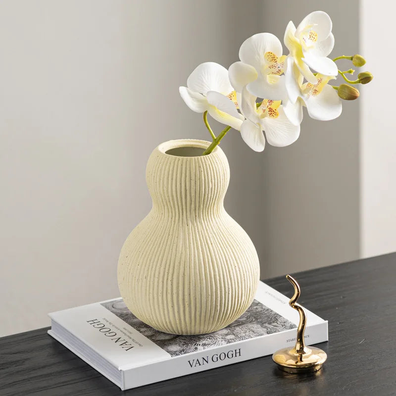 Afralia™ Ceramic Gourd Vase: Elegant Home Decor Accessory