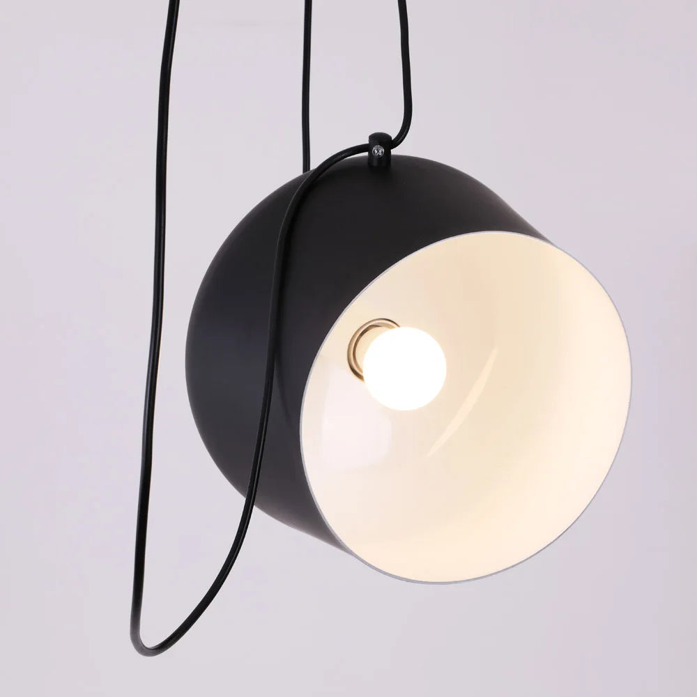 Afralia™ Modern Industrial Spider Pendant Lights for Kitchen - LED Drum Ceiling Lamp
