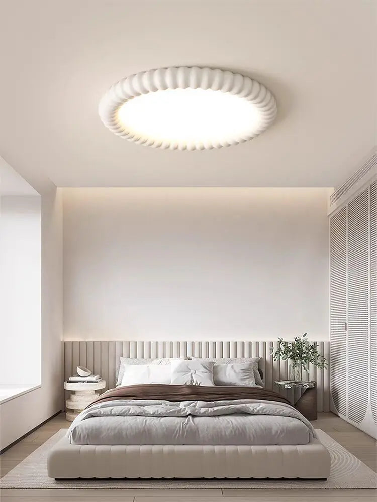 Afralia™ Modern Minimalist Circular Ceiling Light for Master Bedroom and Study Area