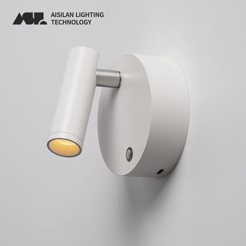 Afralia™ Dimmable Wireless Wall Mounted Spotlight 3W USB Recharge LED Night Light