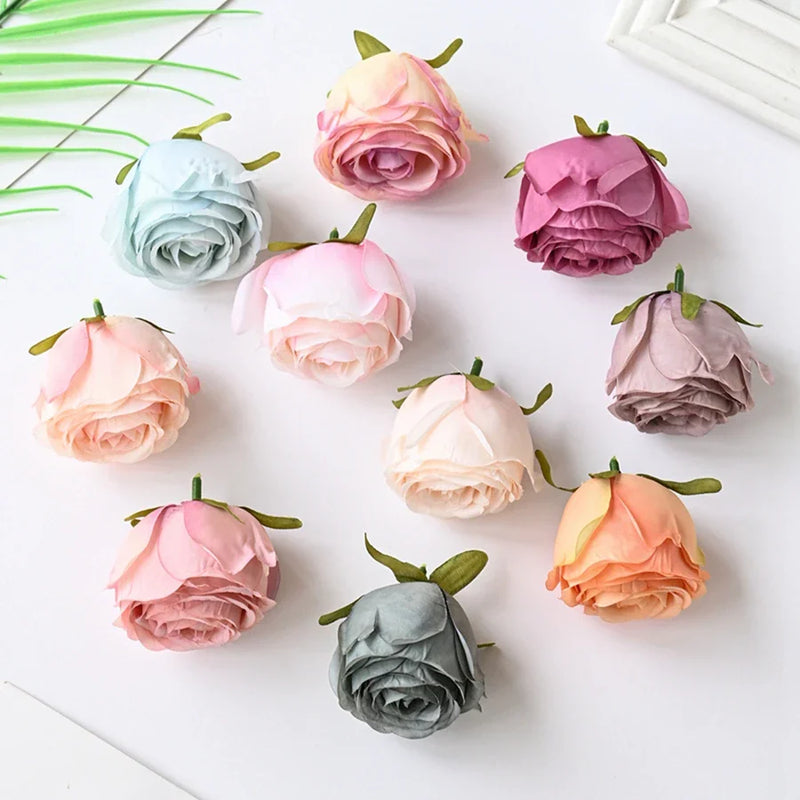 Afralia™ Silk Rose Head, Set of 50 for Christmas & Wedding Decor