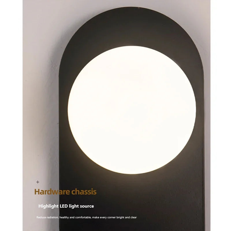 Afralia™ Modern Minimalist LED Wall Lamp - Elegant Glass Sconces Lighting