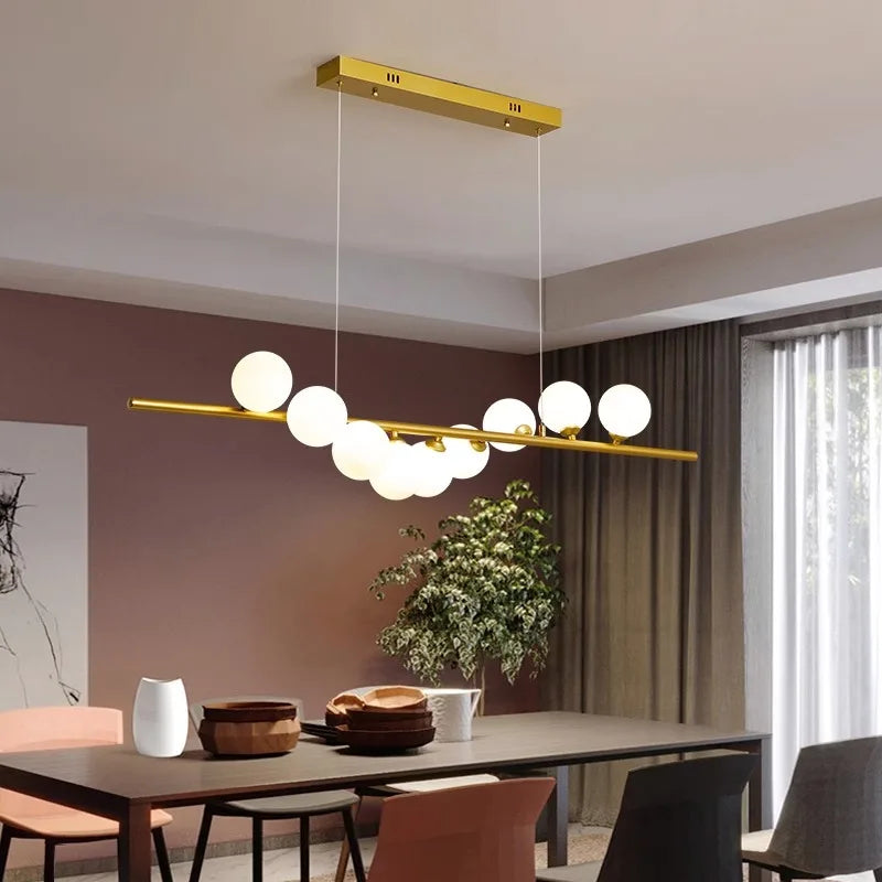 Afralia™ Modern LED Pendant Chandeliers for Living Room Dining Room Indoor Lighting