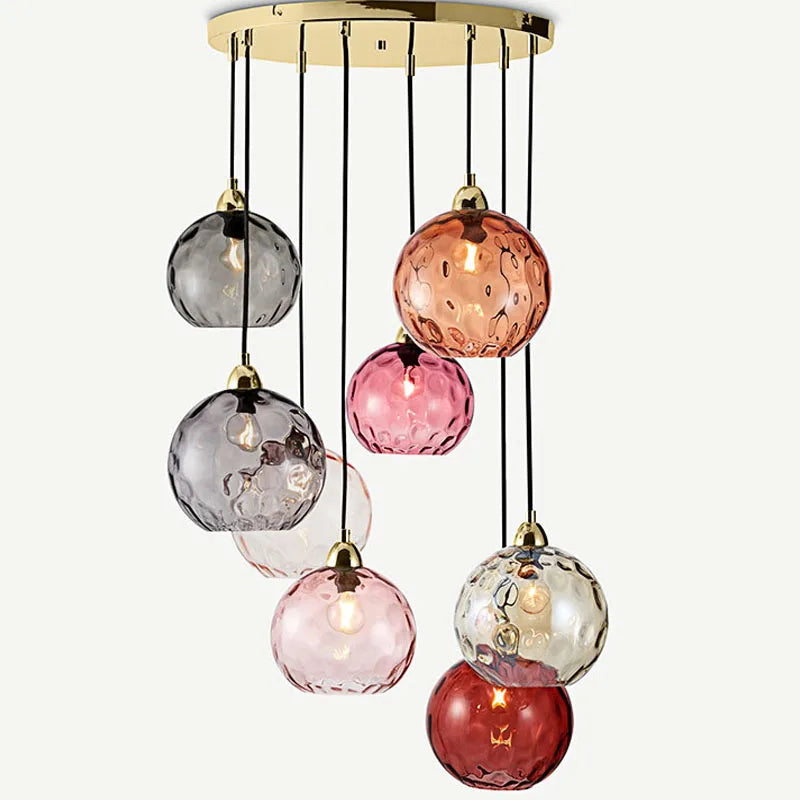 Afralia™ Glass Ball Lustre Pendant Lights - Modern Nordic Design for Kitchen, Bedroom, or Restaurant