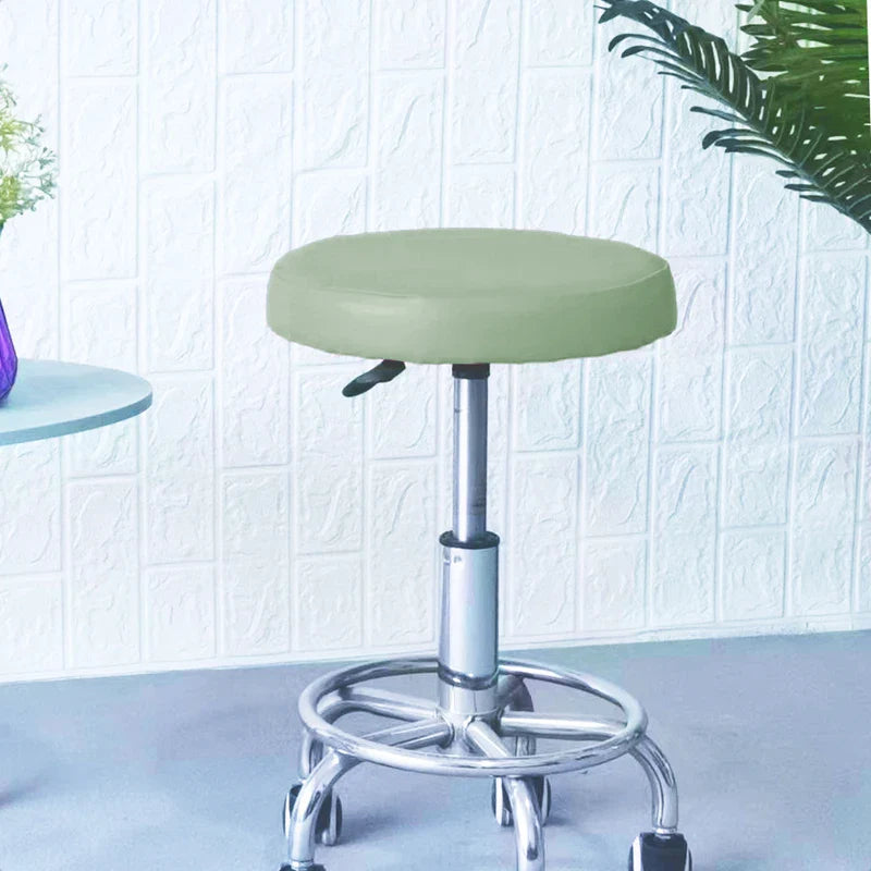 Afralia™ Waterproof Pu Stool Cover: Elastic Round Chair Case for Home Bar, Seat Protector