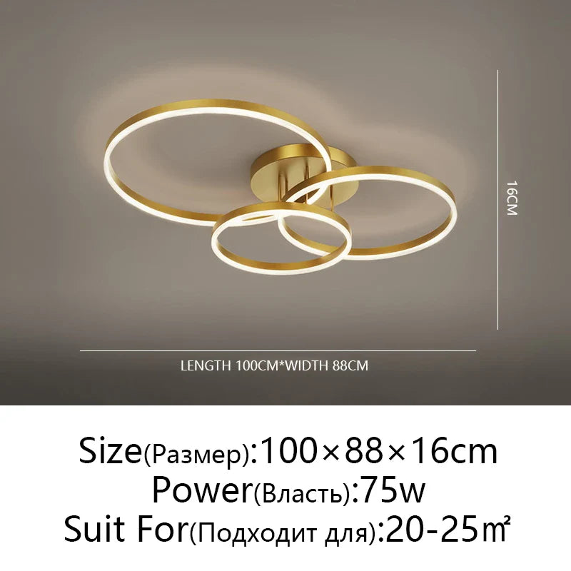 Afralia™ Modern LED Ceiling Chandelier for Living Room Bedroom Kitchen Lighting