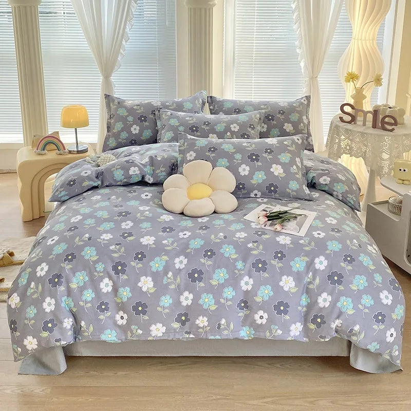 Afralia™ Cotton Printed Bedding Set for Sweet Cozy Sleep