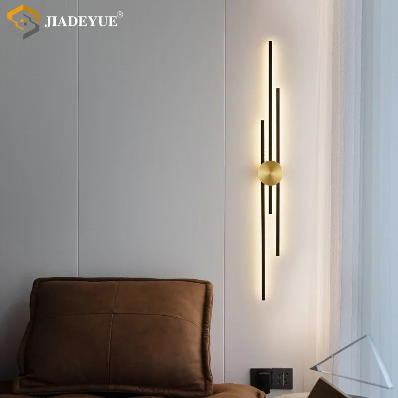 Afralia™ LED Long Wall Lamp: Modern Nordic Design for Living Room, Bedroom, Aisle