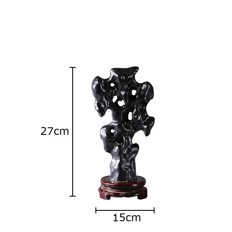 Afralia™ Taihu Lake Stone Coral Sculpture Modern Desk Ornament Crafts Aesthetic Decor