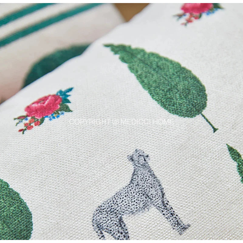 Afralia™ Panthère Style Leopard Bolster Pillow Case 30x65