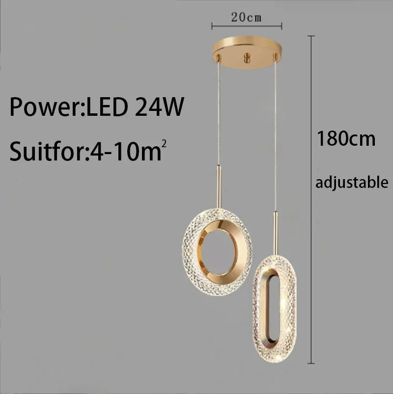 Afralia™ Modern Bedside Chandelier Wall Lamp Ceiling Light Pendant Luminaires