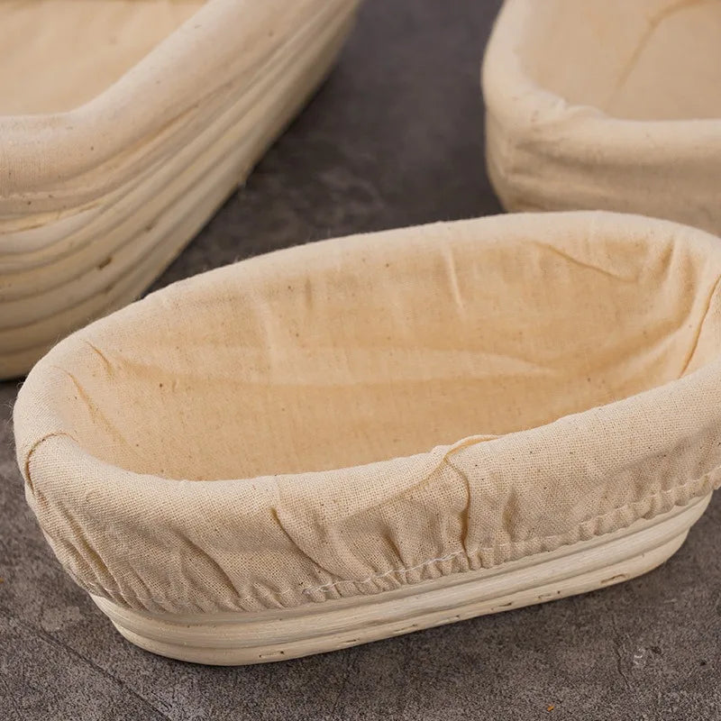 Afralia™ Oval Rattan Wicker Bread Proofing Basket for Sourdough Dough Fermentation
