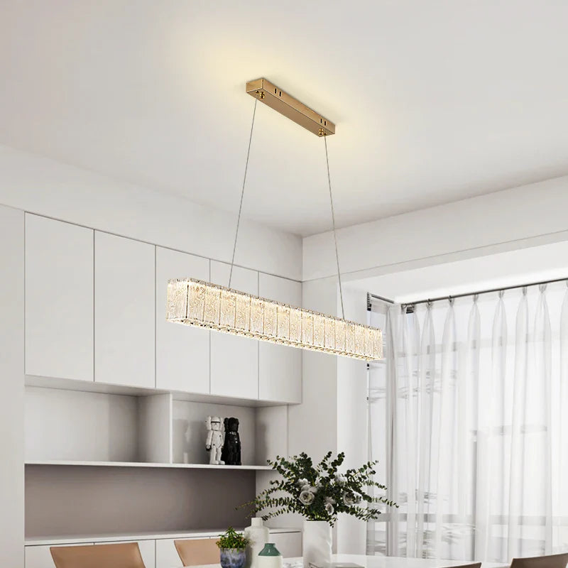 Afralia™ Crystal Pendant Chandelier: Luxury LED Lighting for Villa Living Dining Room