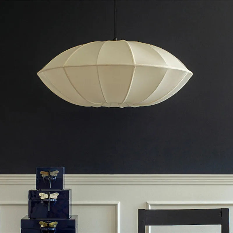 Afralia™ UFO Pendant Light: Large Lantern Fabric Lampshade for Home and Restaurant Lighting