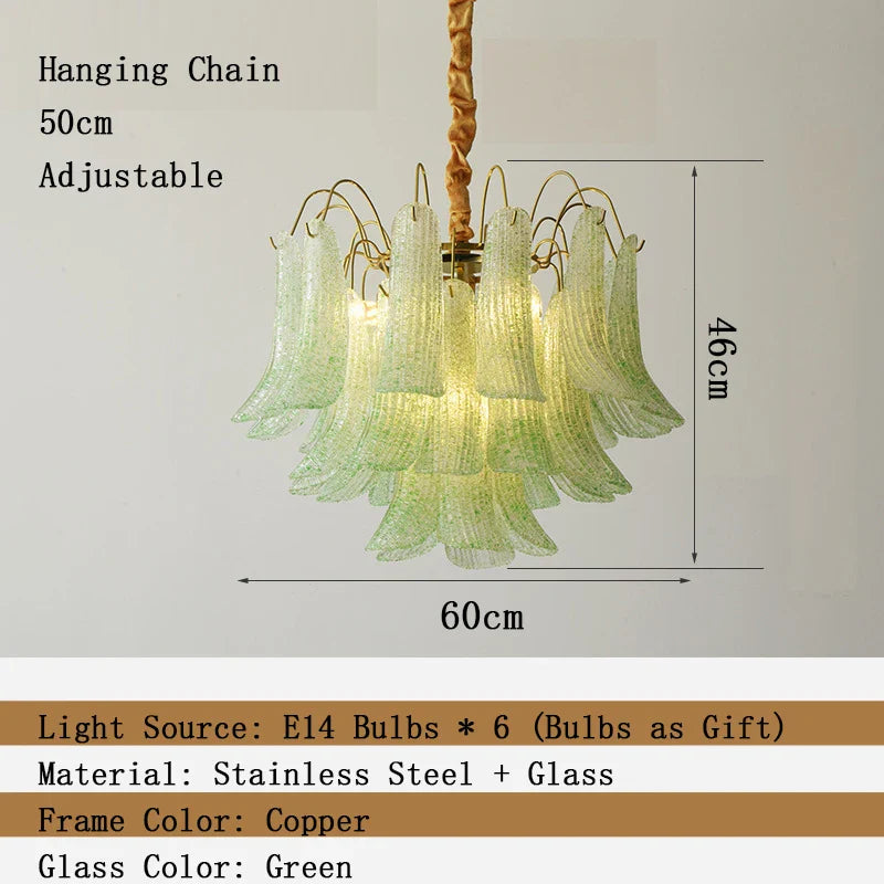 Afralia™ Modern Petal Crystal LED Chandelier for Dining Room Ceiling Lighting