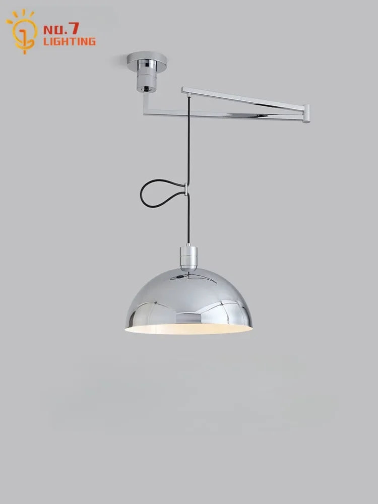 Afralia™ Retractable Pendant Lights LED E27 Modern Hanging Lamp for Restaurant, Living Room, Cafe
