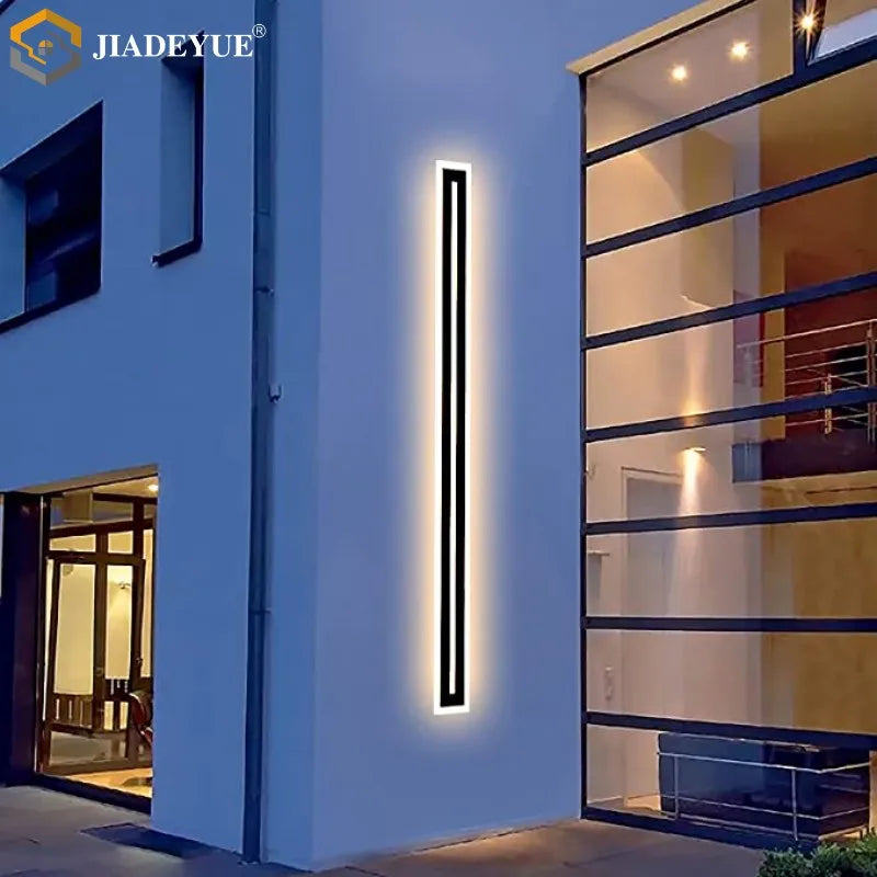 Afralia™ Outdoor Waterproof LED Wall Lamp for Living Room Terrace Courtyard Lighting