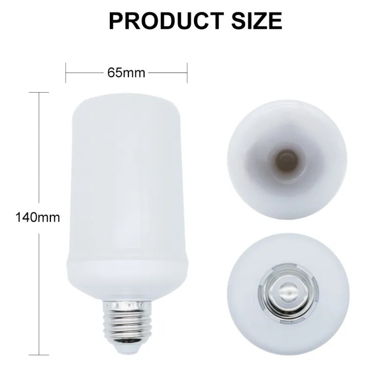 Afralia™ LED Flame Light Bulb 4 Modes Party Flame Effect Light for KTV Festival Garden Decor