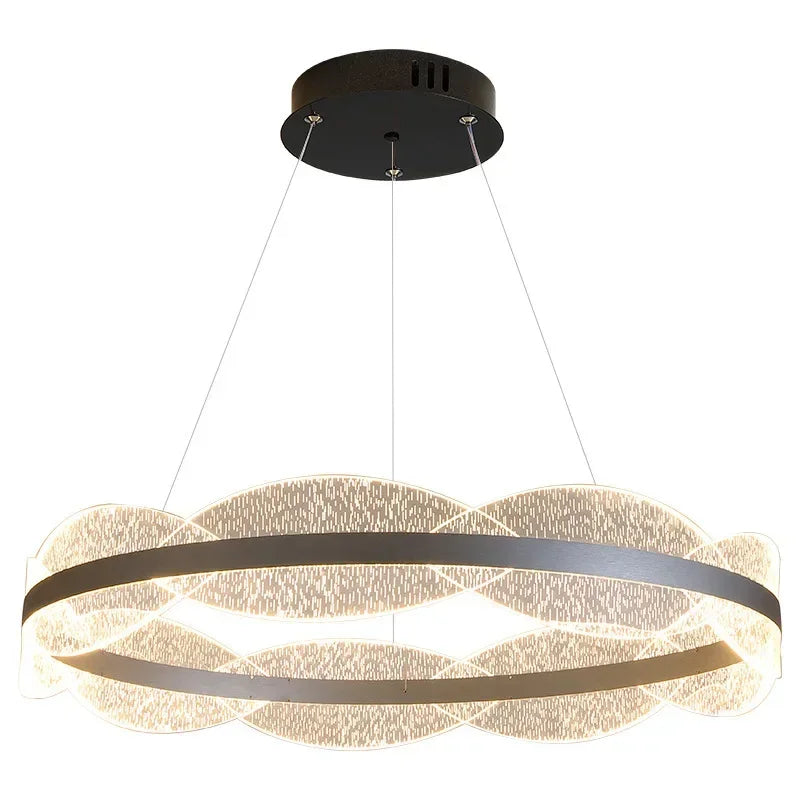 Afralia™ Crystal Chandelier LED Pendant Light 2023 New Nordic Living Room Bedroom Decor