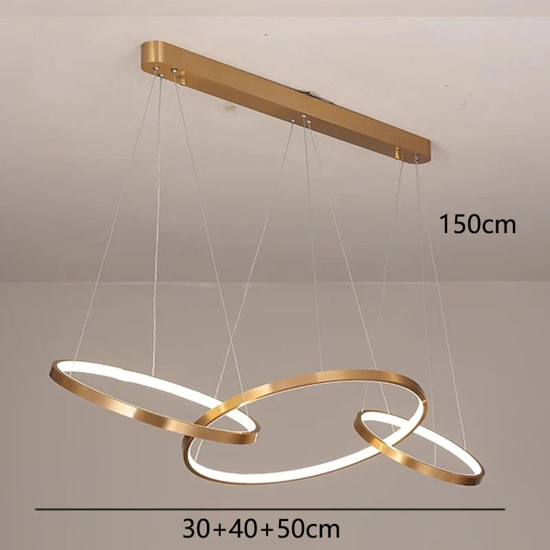 Afralia™ Modern LED Pendant Chandeliers for Living Room and Dining Room