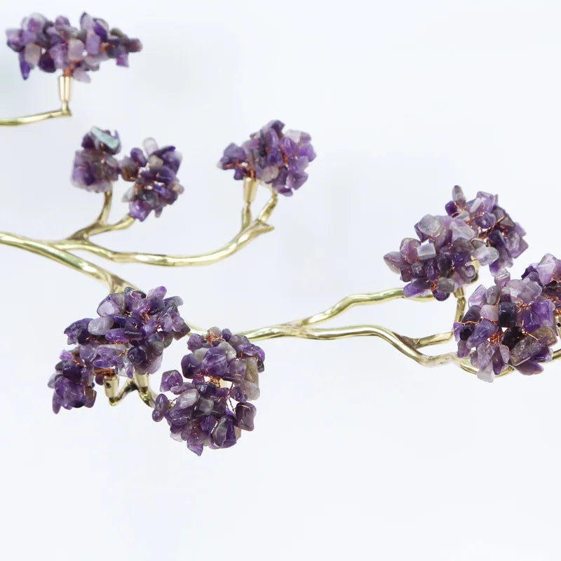 Afralia™ Crystal and Brass Metal Decorative Figurine for Room Decoration