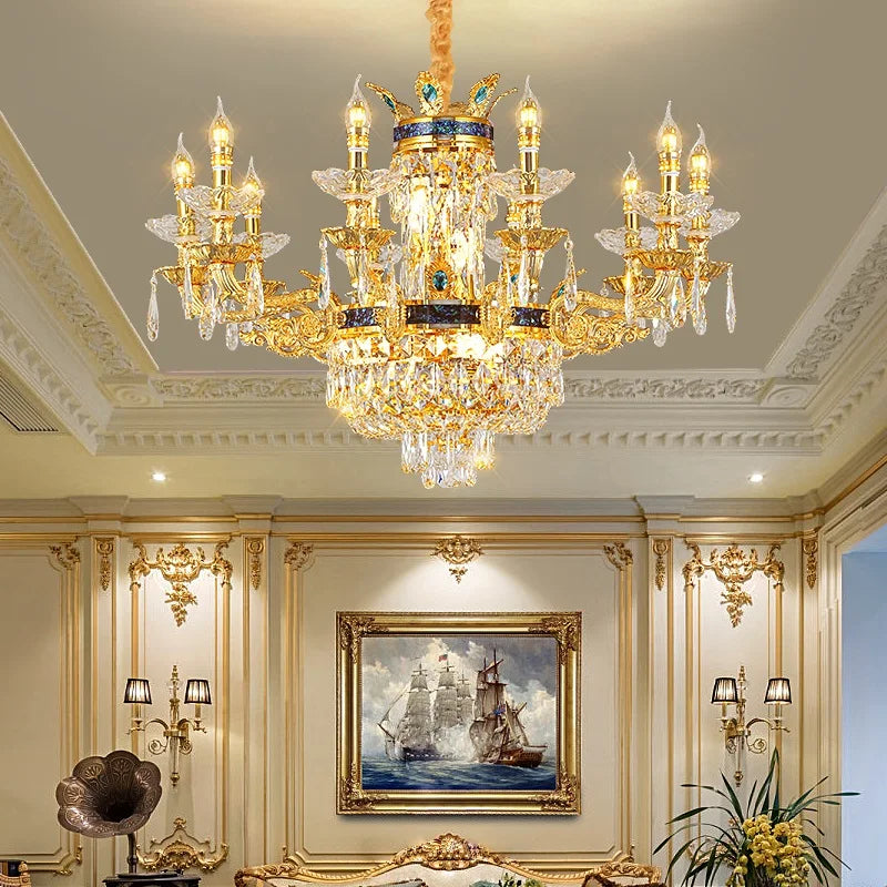 Afralia™ Modern Crystal Chandelier for Livingroom and Restaurant