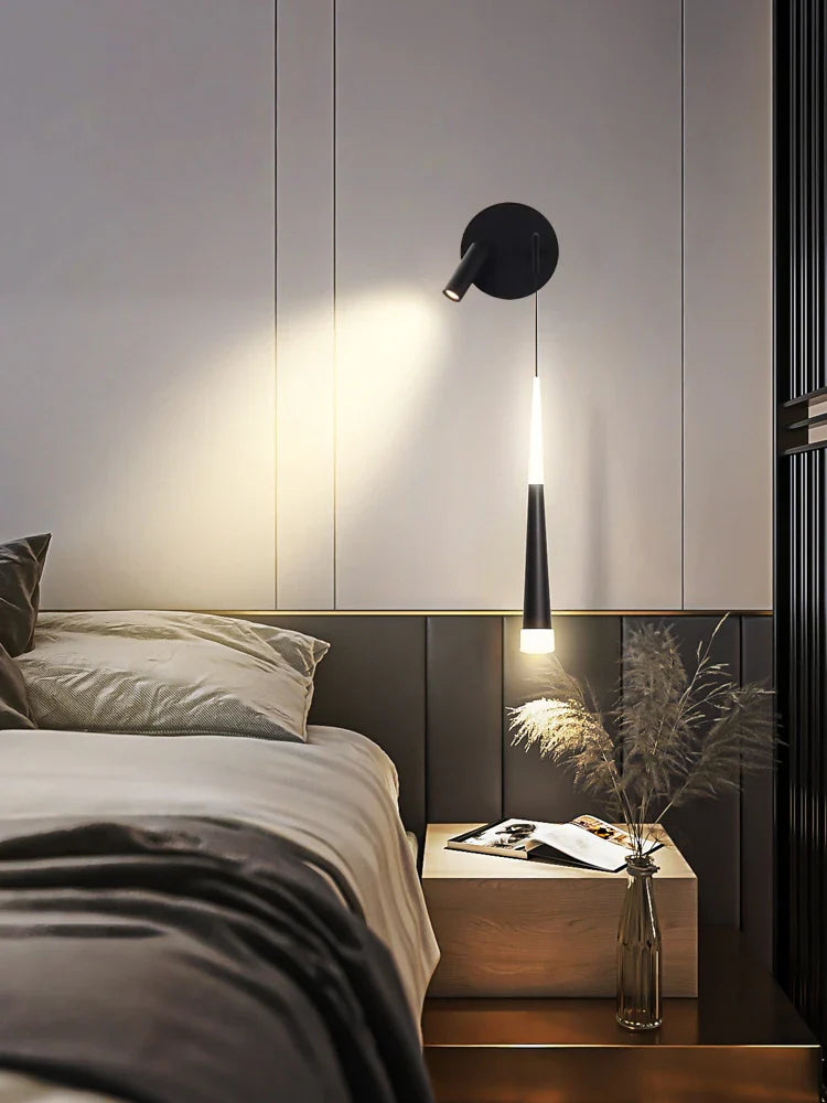 Afralia™ Nordic LED Wall Spotlight: Modern Light Luxury Bedroom Living Room Lamp