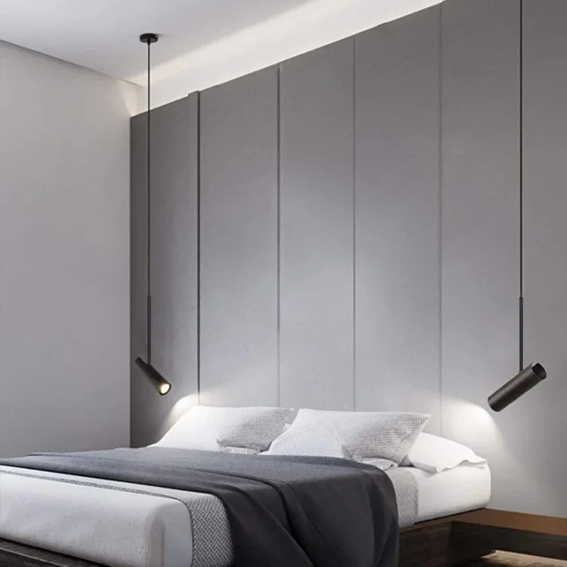 Afralia™ Black Chandelier Pendant Light for Bedroom and Bar Decor