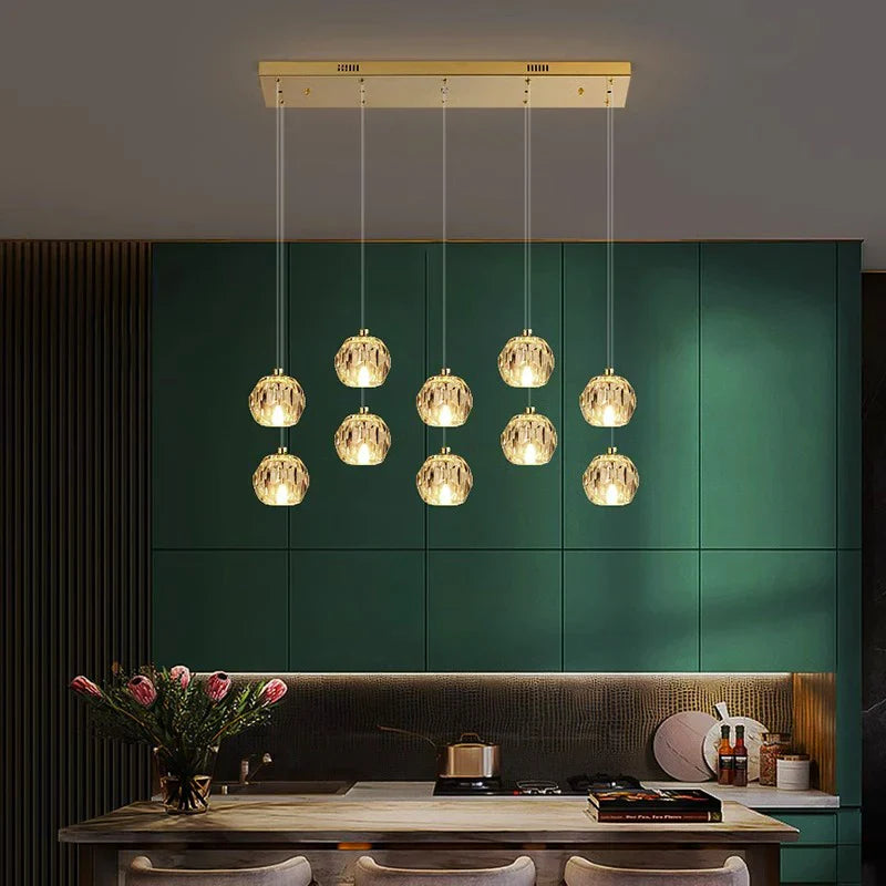 Afralia™ Modern Smart LED Chandelier for Bedroom - Interior Lighting Fixture