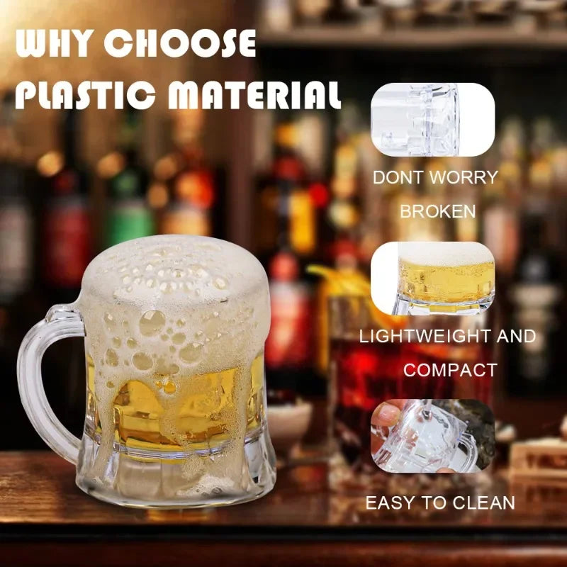 Afralia™ Mini Beer Cup with Handle for Party and Barware