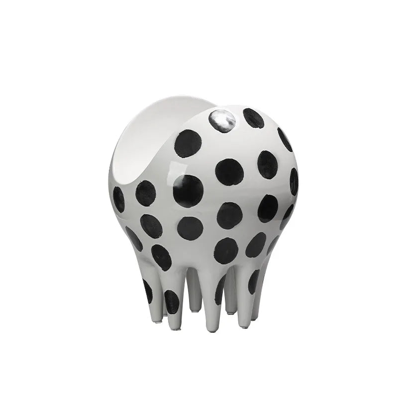Afralia™ Polka Dot High-legged Pallet Desktop Storage Container