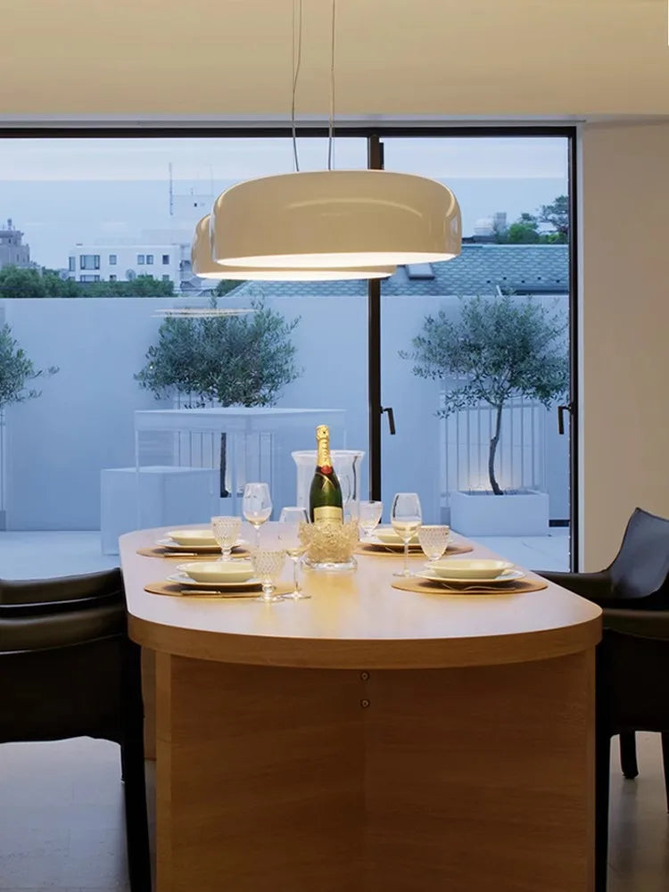 Afralia™ Italian Minimalist Round LED Ceiling Lamp Black White Bedroom Light