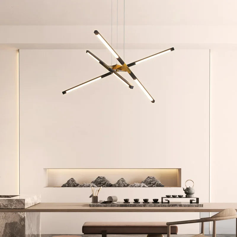Afralia™ Modern Chandelier Lighting for Home Decor - 6-12 Lights for Living Dining Kitchen
