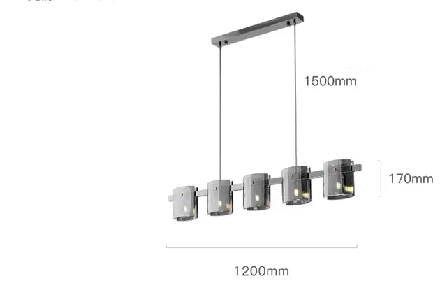 Afralia™ Modern Smoky Glass Chandelier Lighting for Luxury Room Decor & Ambiance