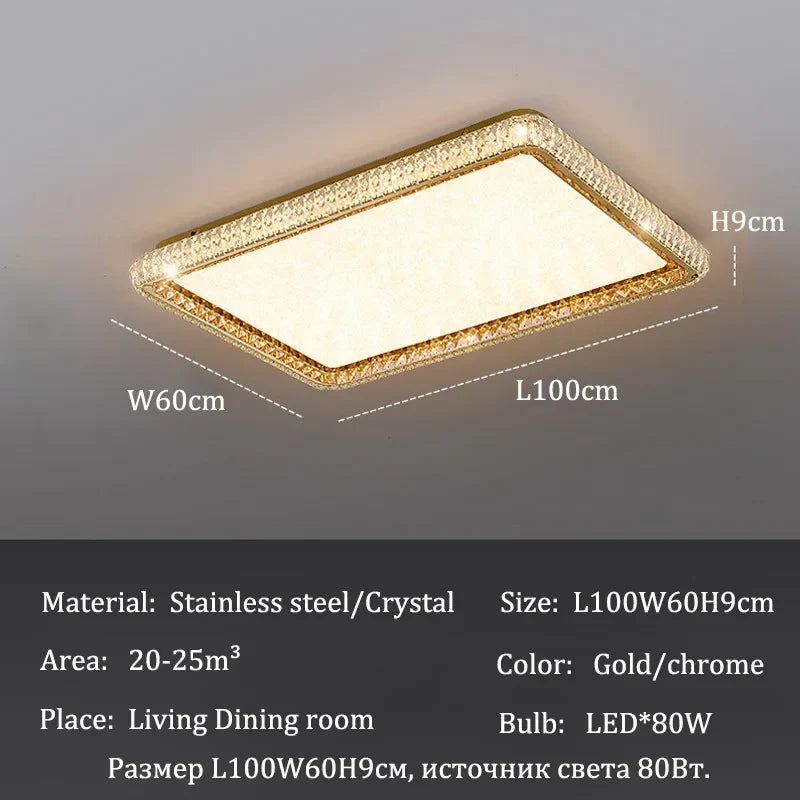 Afralia™ Crystal LED Ceiling Light: Luxury Chandelier for Bedroom & Living Room