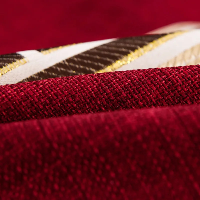 Afralia™ Geometric Phnom Penh Stitch Pillow Cover 45x45cm