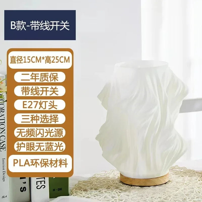 Afralia™ Nordic Girl Bedside Desk Light: USB Dimming Decorative Night Light