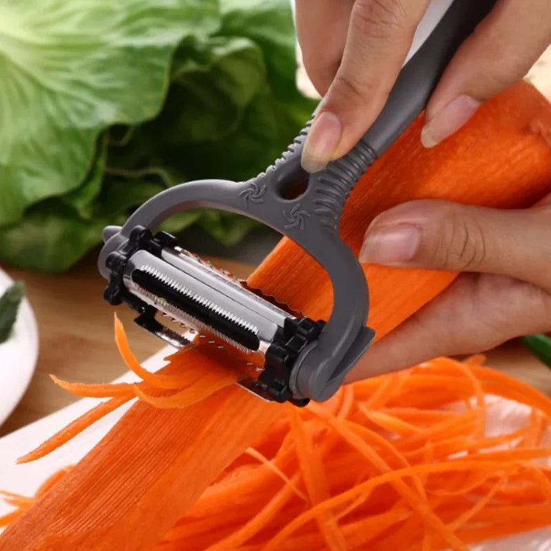 Afralia™ Stainless Steel Multi-function Peeler for Fruits Vegetables Potatoes Carrots cucumbers