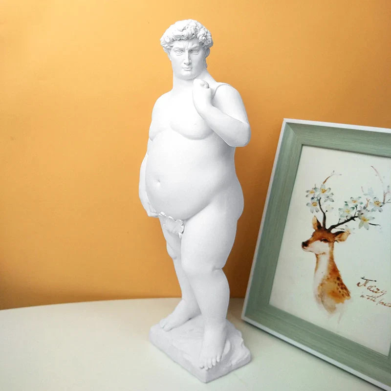 Afralia™ Abstract Human Body Sculpture Resin Craft Desktop Ornaments Garden Art Decoration