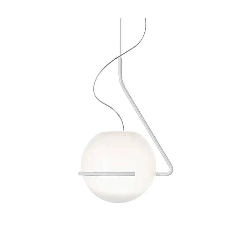 Afralia™ Glass Globe Pendant Lamp for Bedroom Living Room Kitchen Island