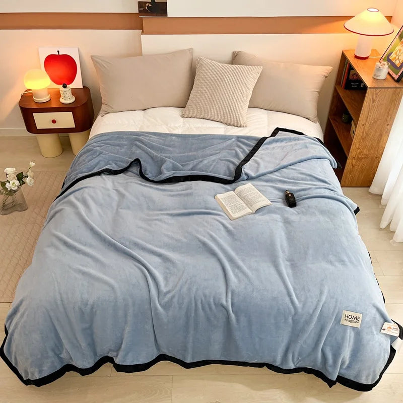 Afralia™ Milk Velvet Blanket: Cozy Flannel Sofa Cover for All Seasons