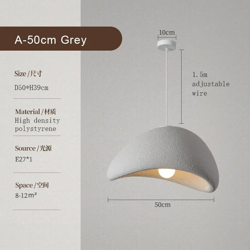 Afralia™ Wabi Sabi LED Pendant Light for Modern Kitchen and Living Room