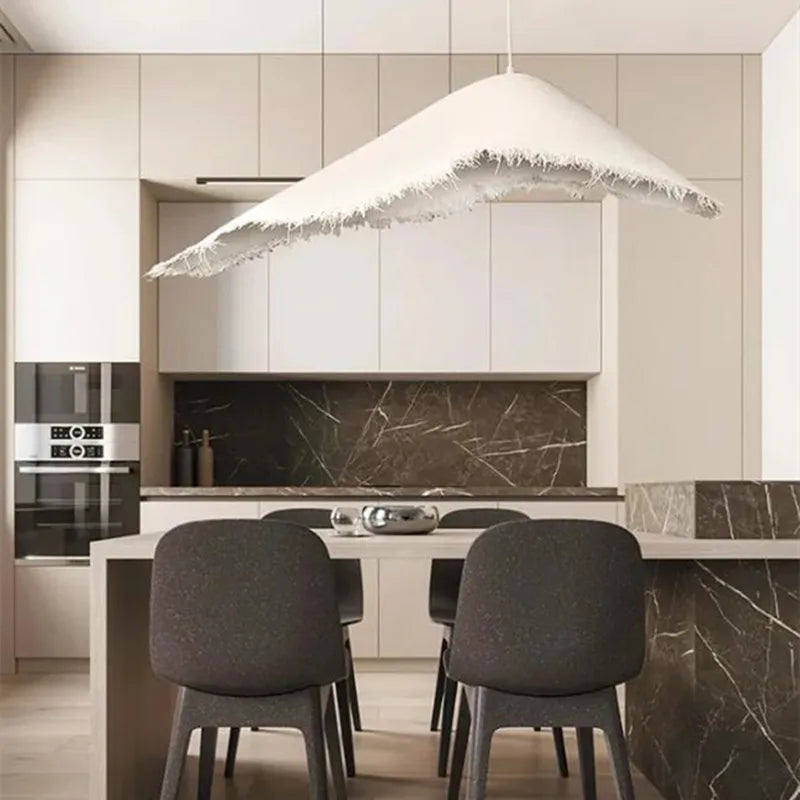 Afralia™ White Airship Pendant Lights for Home Decor Restaurant Bar Living Room